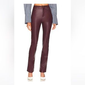AFRM Vegan Leather Pant in Port Royale
